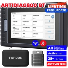 Topdon AD800BT OBD2 Scanner ActiveTest Full System Diagnostic Tool 28+ Resets