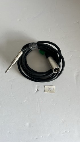 10ft XLR Male to 1/4” TS Mono Microphone Cable Low Noise Pro