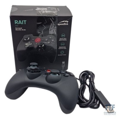 Speedlink RAIT Gamepad kabelgebunden   Gaming PC Controller mit Kabel, Vibration