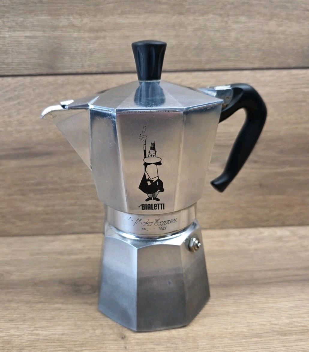 Bialetti Moka Express 6 Cup Moka Pot Espresso Maker - Stove Hob