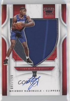 2019 Panini Crown Royale Silhouettes 87/199 Mfiondu Kabengele Rookie Auto RC 2u3