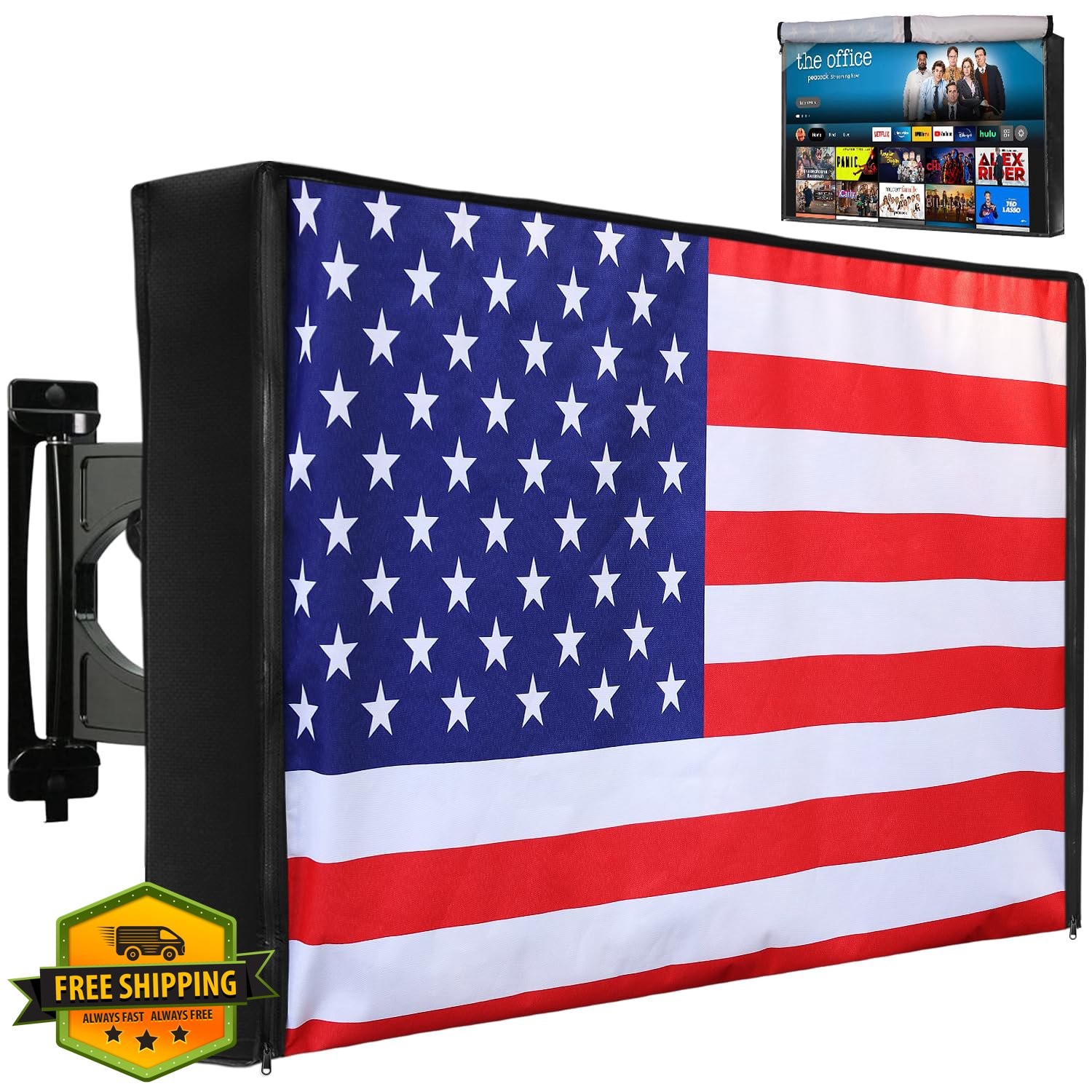 Outdoor TV Cover 52-55 Inch Weatherproof Flat Screen Protect