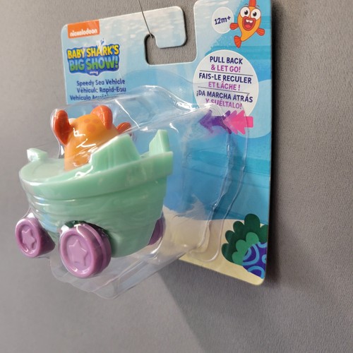 Baby Sharks Big Show Toy Speedy Sea Vehicle William Fish Pull Back & Let Go Neu - Bild 9 von 15