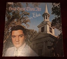 Elvis Presley VG+ How Great Though Art Lp