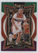 2024-25 Panini Select Concourse Green White Purple Prizm Bub Carrington #81 1u6