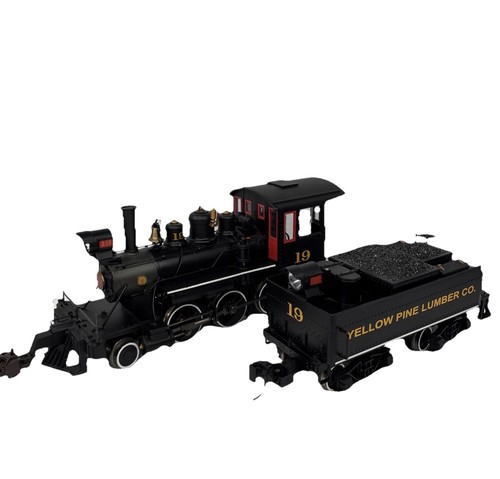 Bachmann 81294 G Scale Yellow Pine Lumber 2-8-0 Steam Locomotive Train READ | Zustand: Used