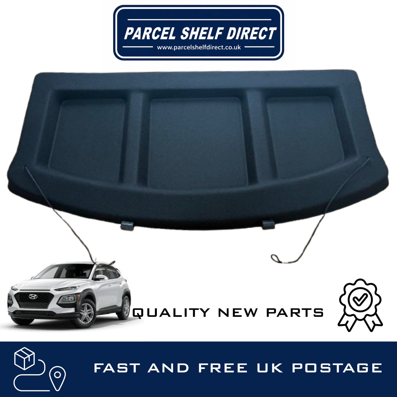 HYUNDAI KONA MK1 PARCEL SHELF / LOAD COVER / LUGGAGE COVER 2017-2023 BRAND NEW