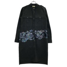Camisa Militar Dries Van Noten Dris 15aw Diseño Lentejuelas Moleskin Usada MESC-0
