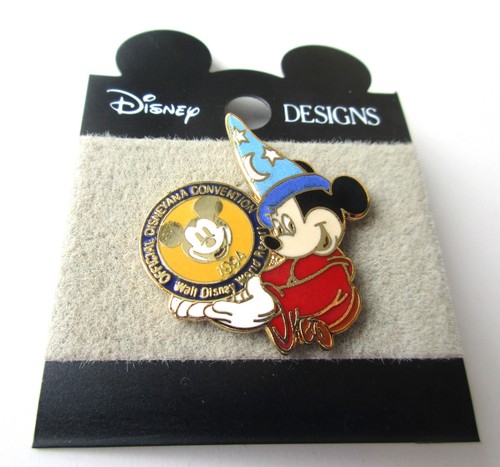 Disney Pin WDW sorcerer mickey DISNEYANNA CONVENTION 1994 new on card