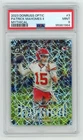 PSA 9 2023 PANINI DONRUSS OPTIC MYTHICAL PRIZM PATRICK MAHOMES CASE HIT SSP