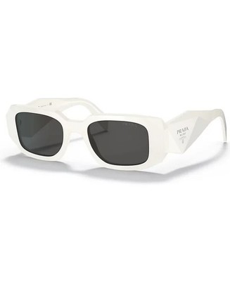 PRADA PR 17WS White Dark Grey Lens UNISEX Sunglasses AUTHENTIC NEW