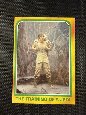 1980 Topps Star Wars Empire Strikes Back #330 Training of a Jedi Luke Yoda