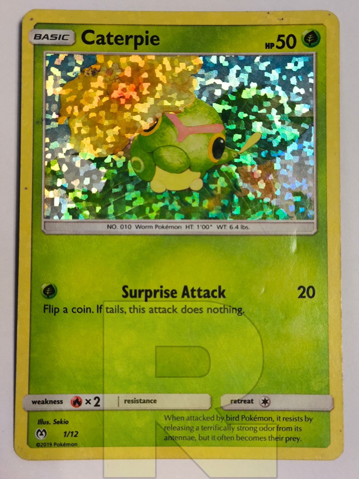 Caterpie® McDonald's 1/12® 2019® Promo Holo Foil® English® Good-