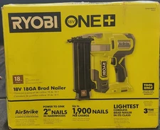 Ryobi ONE+ 18V 18-Gauge Cordless AirStrike Brad Nailer (Tool Only) P321 NEW
