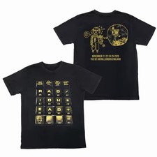 Radiohead 2025 Black Tour T-shirt O2 London Exclusive T-shirt Large