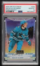 2024 O-Pee-Chee Platinum Pond Hockey Variant Macklin Celebrini #263 PSA 10 0e6c
