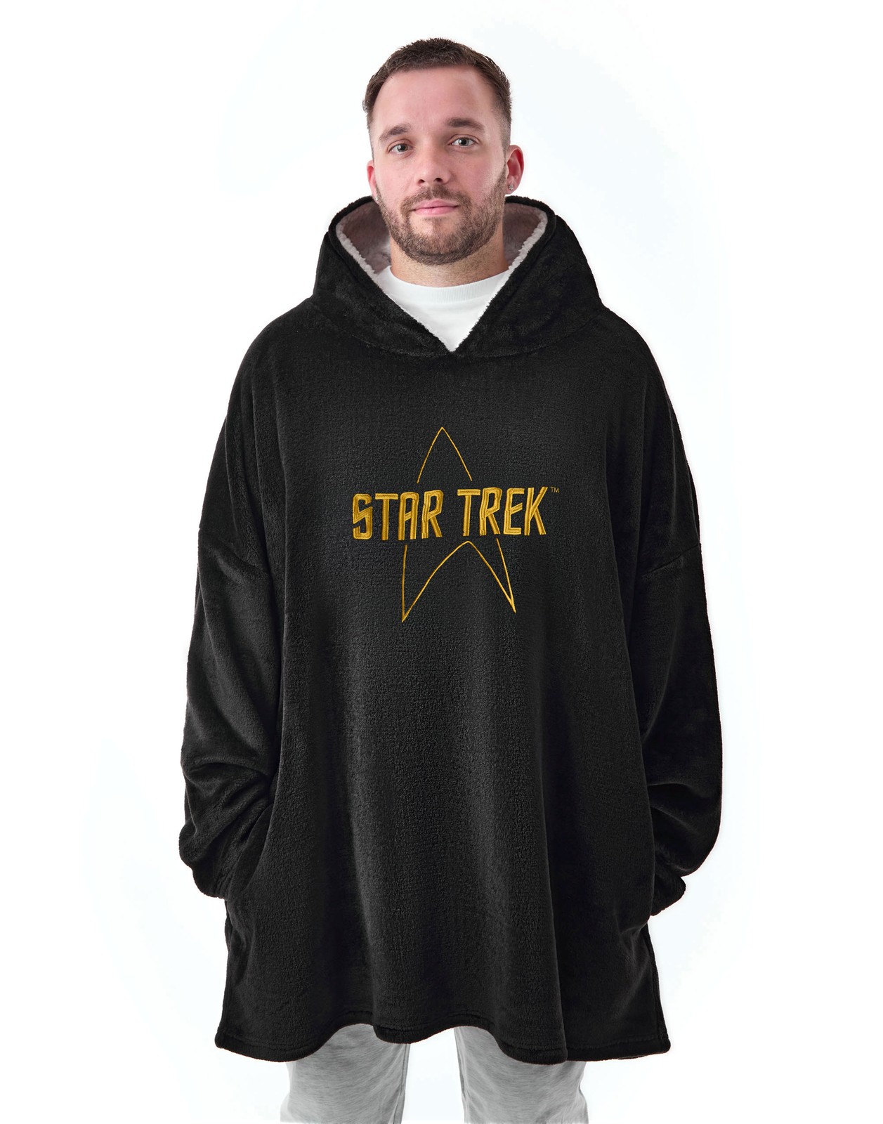 Star Trek Blanket Hoodie | Unisex Black | Official Merch