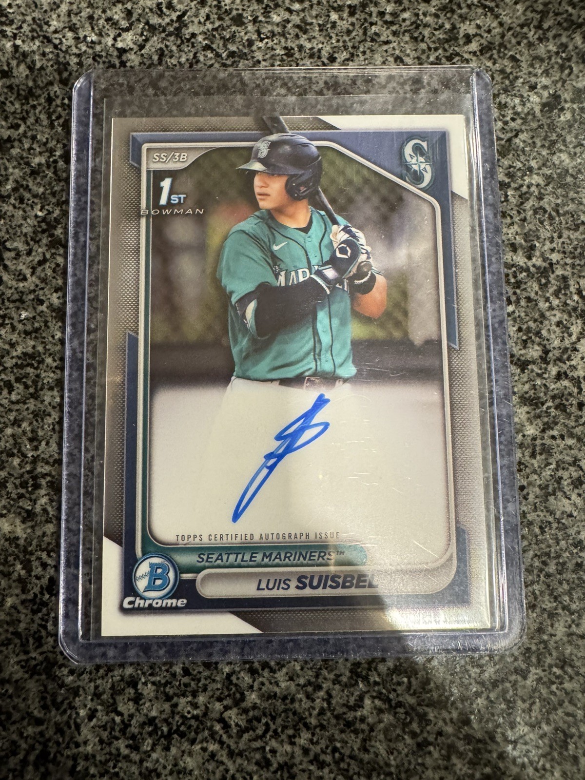 2024 1st Bowman Chrome - Prospect Auto RC Luis Suisbel #CPA-LS Seattle Mariners 