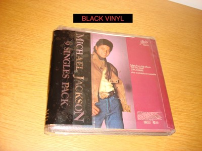 Michael Jackson 9 Singles Pack BLACK Vinyl 7'' 45 Mega Rare (Not Red Vinyl)