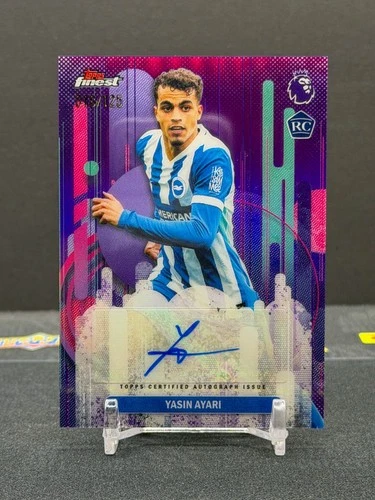 2025-26 Topps Finest Premier League Yasin Ayari #FA-YA Auto RC Purple /125