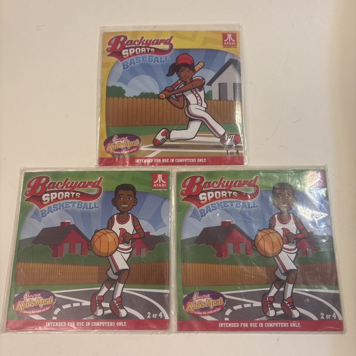 3 Backyard Sports Chick-Fil-A Promo Atari Computer Games 1