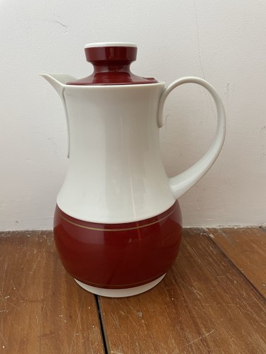 Jarra de café Thermos 570 vintage jarra ingerida Alemania Occidental jarra roja crema - Imagen 3 de 9