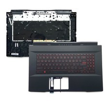 For MSI Katana GF76 MS-17L1 MS-17L3 Palmrest Cover Keyboard Full RED Backlit