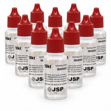 WAYTEST 12 PC 18K GOLD JEWELRY TESTING ACID SOLUTION TEST SCRAP TESTER SOLUTIONS
