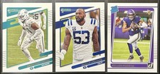 2021 Donruss - 3 Card NFL Lot - Emmanuel Ogbah, Darius Leonard, Kellen Mond