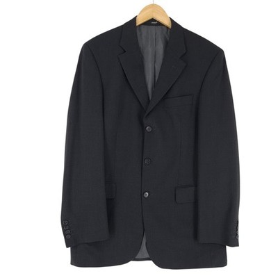 Digel Blazer Jacke Stretch Wolle Grau Fa3 Größe EU 48 UK/US 38L