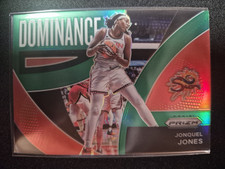 2022 #6 Jonquel Jones WNBA Panini Prizm Dominance Green Prizm Insert Sun