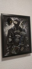 Produktbild - Broken Bottle Art Jack Daniels Bild Epoxidharz Bild Wandbild