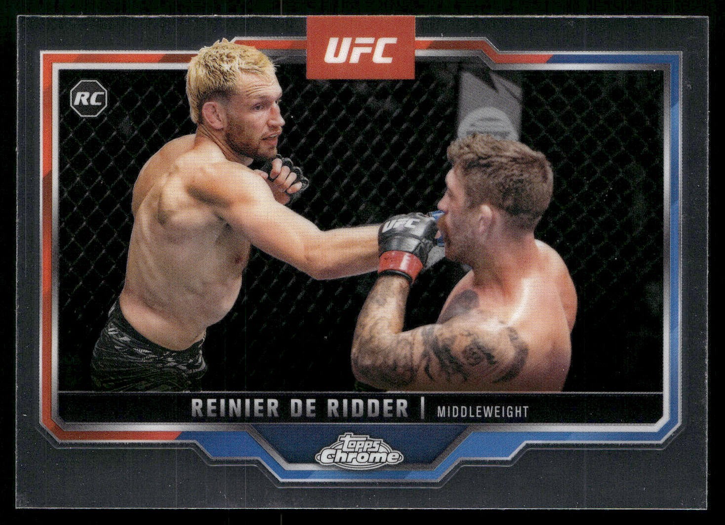 Reinier de Ridder 2025 Topps Chrome UFC #185 Rookie