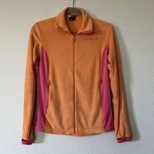 Norrona Falketind Warm1 Full Xip Terry Fleece Jacket Womens Size S Orange Pink