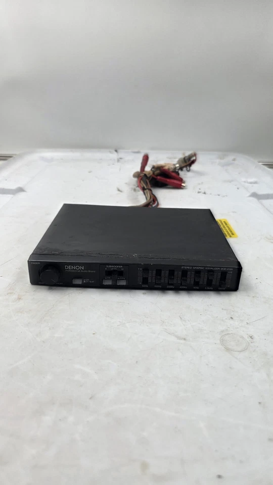 Vintage DENON DCE-2155 7 Band  Graphic Equaliser With Sub Out  As Is - Image 2 of 4