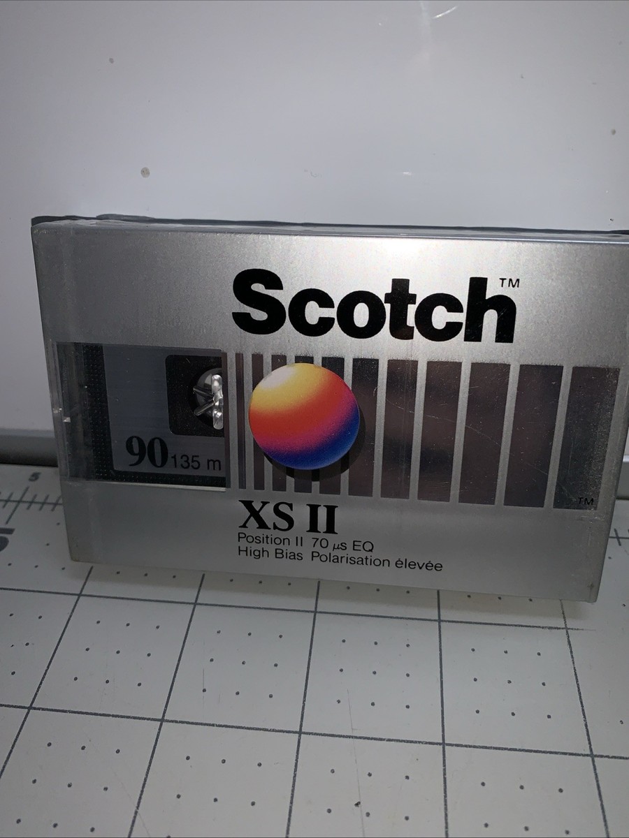 (70）SCOTCH XS-II 90 x1 CX90x1 BX90x1 SCOTCH XS IIS 90 TYPE II BLANK CASSETTE TAPE (1) (SEALED) | eBay