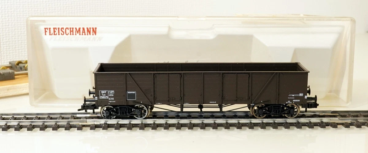Lot De 5 Wagons Train Marchandises Fleischmann Piko Jouef