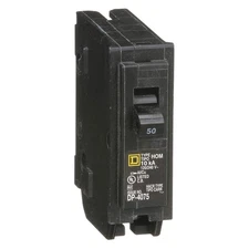 SQUARE D HOM150 Circuit Breaker,50A,Plug In,120V,1P 1D346