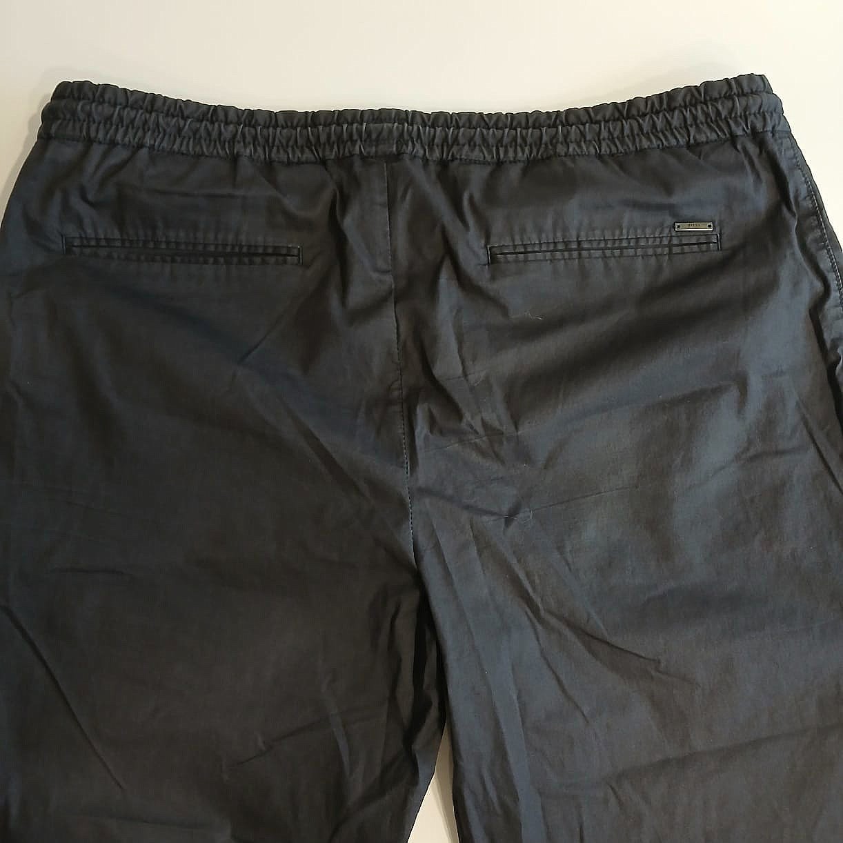 Hugo Boss Black Label Mens size 52 Trousers Elastic Waist Zip Drawstrings Logo thumbnail 5