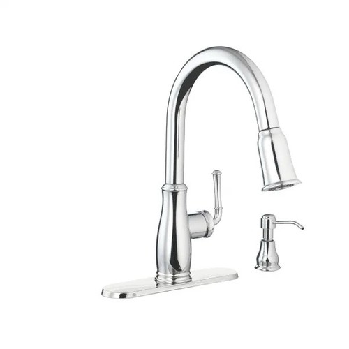 Glacier Bay Kagan Chrome 15 in. H Pull Down Sprayer Kitchen Faucet w/360° Swivel - Picture 3 of 9