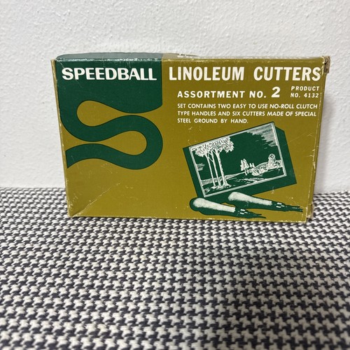 Vintage Speedball Linoleum Cutters Assortment No. 2 Product No. 4132-USA