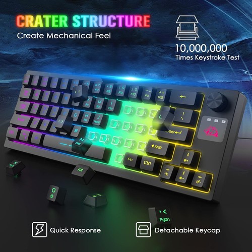 ZIYOULANG T50 Wireless Membrane Gaming Keyboard& Mouse Combo Set with Knob - 第 14/27 張圖片