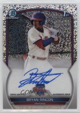 2023 Bowman Chrome Prospect Speckle Refractor /299 Bryan Rincon Auto v9t