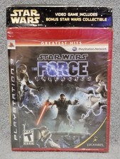 Star Wars The Force Unleashed Greatest Hits PlayStation 3 W/TCG Card Game Cards