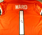 Cam Ward / Autographed Miami Hurricanes Orange Custom Football Jersey / JSA