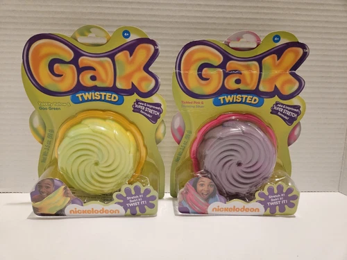 Nickelodeon Gak Twisted Set Of 2, Never Opened, Original Packaging