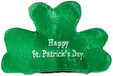 Beistle Plush St. Patrick  s Day Shamrock Hat One Size Fits Most