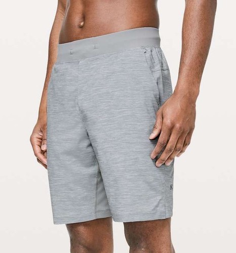 Lululemon T.H.E. Pantalones Cortos Hombre Talla Grande Gris Jaspeado 9" Sin Forro Activo - Imagen 2 de 9