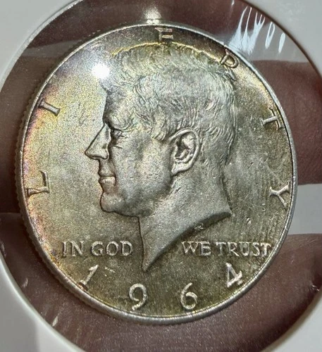 1964 P KENNEDY HALF DOLLAR.  VF Nice Toning
