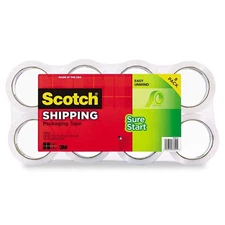 Scotch® Sure Start Shipping Packaging Tape , 1.88 in x 54.6 yd - Choose 8/16ct.